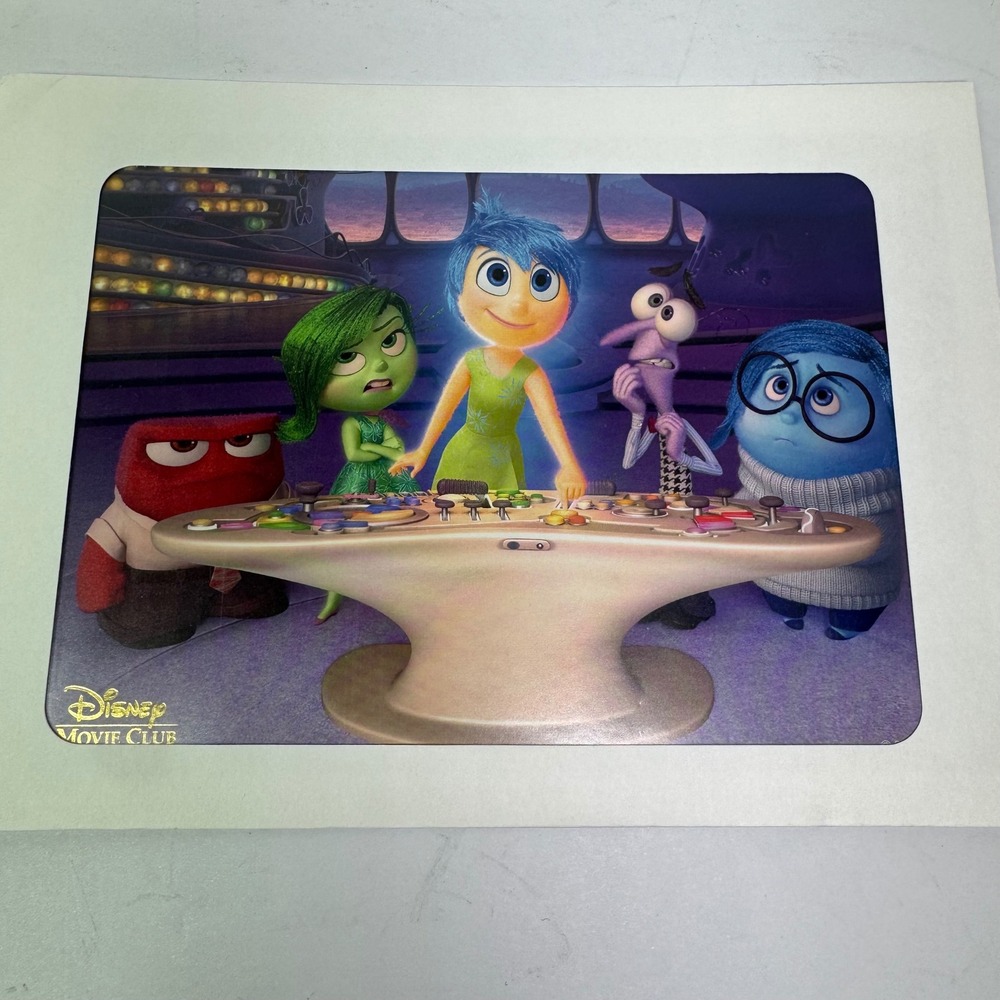 Inside Out Pixar Disney Movie Club 5x7 inch Lithograph Artwork Print Collectible